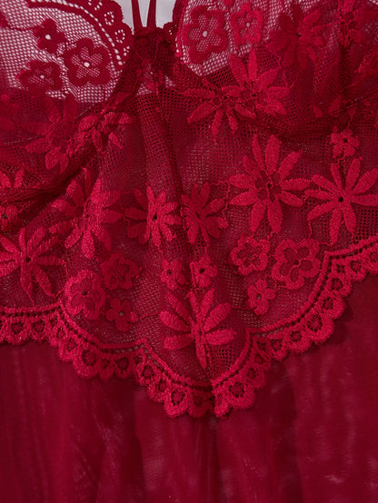 Robe de nuit courte et sexy, élégante et unie