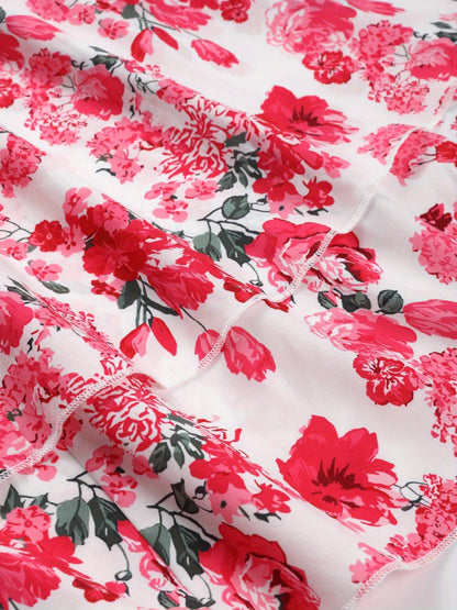 Robe bustier élégante à imprimé floral pour femme