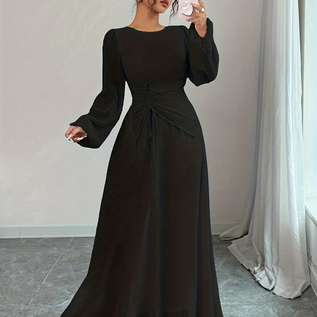Robe longue élégante de style français
