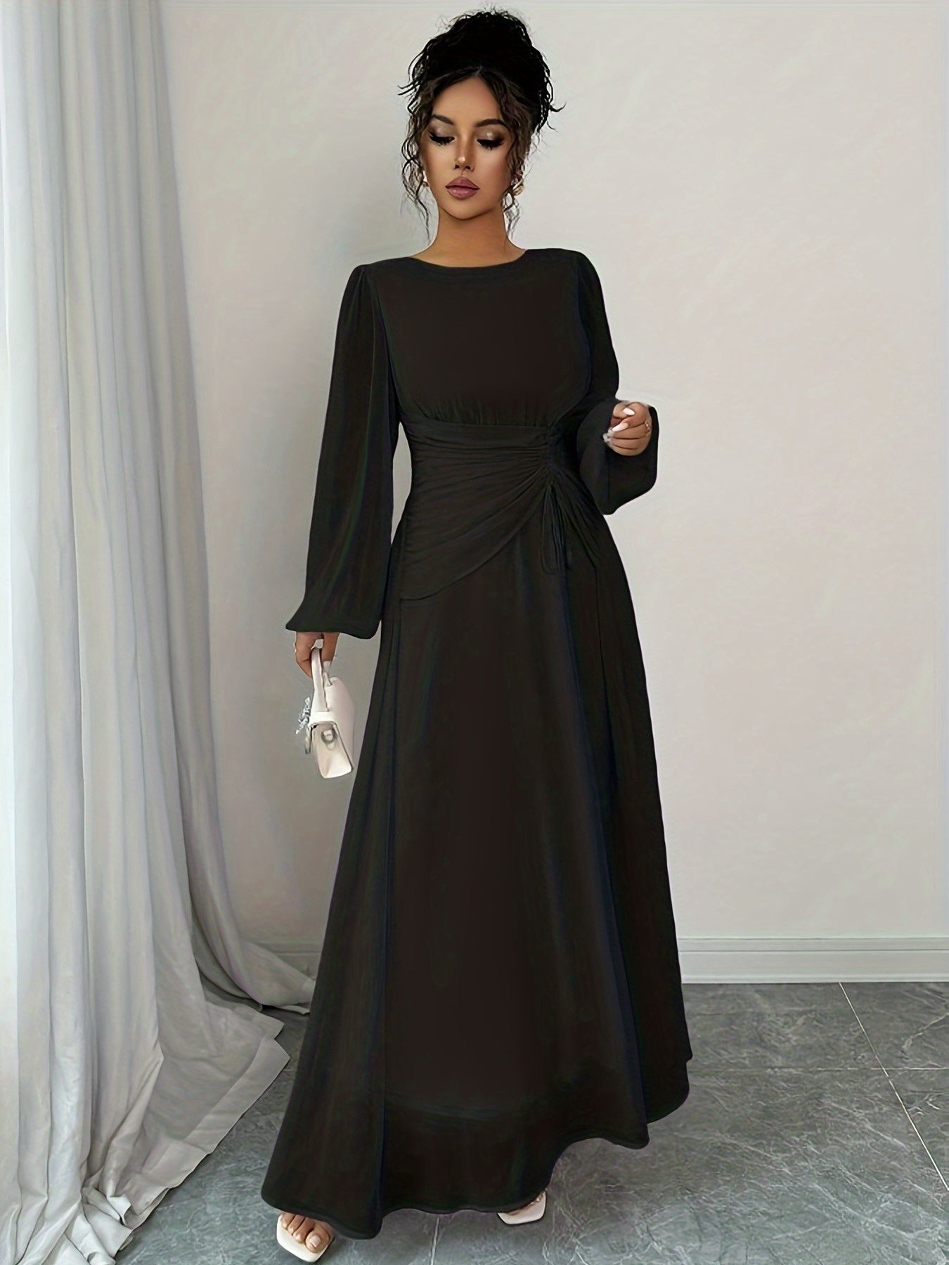 Robe longue élégante de style français